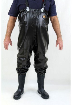 Horne's Armpit Wader Black Heavy-Duty with Steel Toe Blundstone Boot